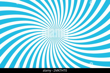 Blue White Radial Motion Sun Beam Rays Vector Background Illustration Stock Vector