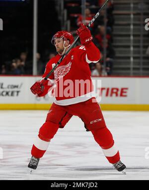 Detroit Red Wings defenseman Niklas Kronwall (55) during the NHL game  between the Detroit Red Wings