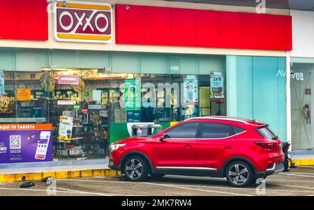 OXXO chain convenience corner store in Mexico City, Mexico Stock Photo