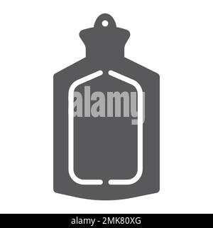 Medical warmer glyph icon, tool and medicine, rubber warmer sign, vector graphics, a solid pattern on a white background, eps 10. Stock Vector