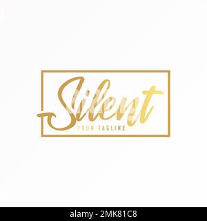 letter or word SILENT latin font image graphic icon logo design abstract concept vector stock. Can be used as a symbol related to word or typography Stock Vector