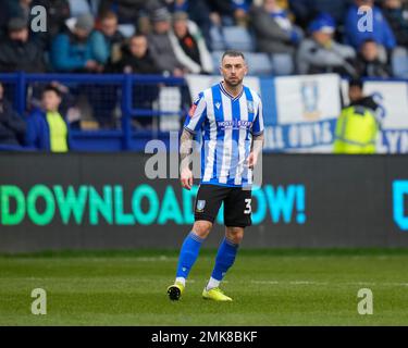 Sheffield, UK. 28th Jan, 2023. Jack Hunt #32 of Sheffield Wednesday during the Emirates FA Cup Fourth Round match Sheffield Wednesday vs Fleetwood Town at Hillsborough, Sheffield, United Kingdom, 28th January 2023 (Photo by Steve Flynn/News Images) in Sheffield, United Kingdom on 1/28/2023. (Photo by Steve Flynn/News Images/Sipa USA) Credit: Sipa USA/Alamy Live News Stock Photo