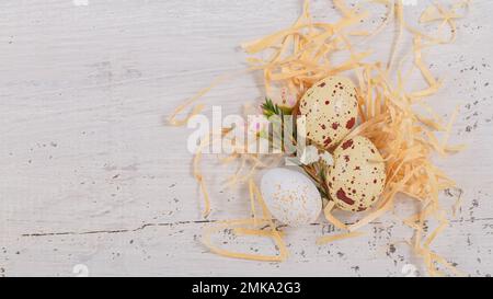 Easter candy chocolate eggs and almond sweets Stock Photo