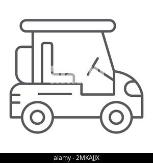 Golf clubs linear icon. Thin line illustration. Contour symbol. Vector  isolated outline drawing Stock Vector Image & Art - Alamy