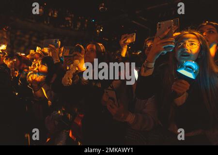 Milan, Italy. 26th Jan, 2023. Korean indie-rock band The Rose perform live at Alcatraz in Milan, Italy on January 26, 2023 (Photo by Maria Laura Arturi/NurPhoto) Credit: NurPhoto SRL/Alamy Live News Stock Photo