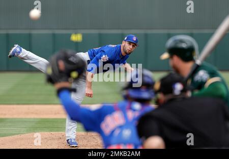 Chicago Cubs catcher Willson Contreras (40) strikes out during a MLB spring  training game, Saturday, Mar. 13, 2021, in Surprise, Ariz. (Brandon  Sloter/Image of Sport) Photo via Newscom Stock Photo - Alamy