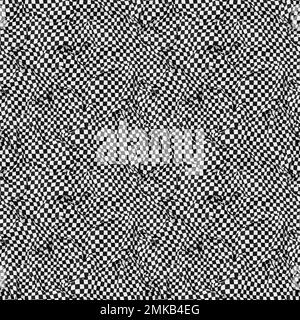 Seamless monochrome texture. Gray small cell crumpled material  for background or texture Stock Photo