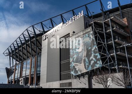 Philadelphia eagles banner hi-res stock photography and images - Alamy