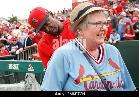 This is a 2019 photo of Willie McGee of the St. Louis Cardinals baseball  team. This image reflects the 2019 active roster as of Thursday, Feb. 21,  2019, when this image was