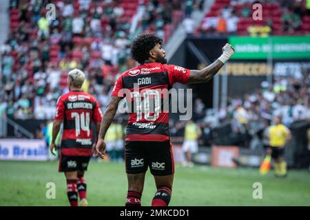 Pablo of Flamengo during the match between Flamengo and Cuiaba as part of  Brasileirao Serie A 2022 at Maracana Stadium on June 15, 2022 in Rio de  Janeiro, Brazil. (Photo by Ruano