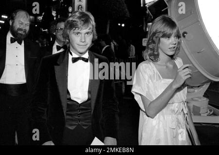 Carrie Hamilton and Christopher Atkins at the premiere of Annie at Mann