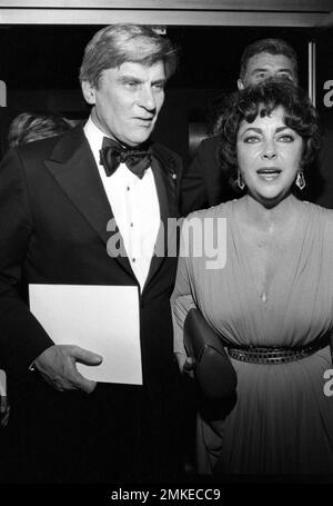 Elizabeth Taylor and  husband Senator John Warner at the Filmex Tribute To Elizabeth Taylor at The Music Center in Los Angeles, California on  November 8, 1981. Credit: Ralph Dominguez/MediaPunch Stock Photo