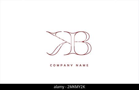 KB, BK Abstract Letters Logo Monogram Stock Vector