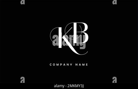 KB, BK Abstract Letters Logo Monogram Stock Vector