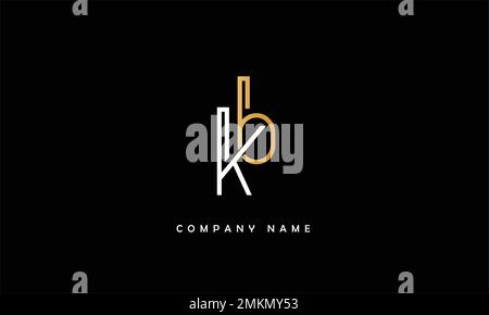 KB, BK Abstract Letters Logo Monogram Stock Vector