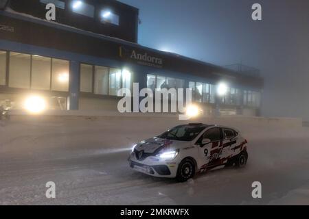 starting grid, grille de depart,09A Nicolas FLON (FR), RX EVOLUTION FR, action 09B Stephan POLDERMAN (NL), RX EVOLUTION, action during the 2023 Clio Ice Trophy 2023 - GSeries G2 on the Circuit Andorra - Pas de la Casa, on January 28, 2023 in Encamp, Andorra - Picture Damien Doumergue / DPPI Stock Photo