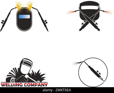 welding logo vector illustration design template Stock Vector