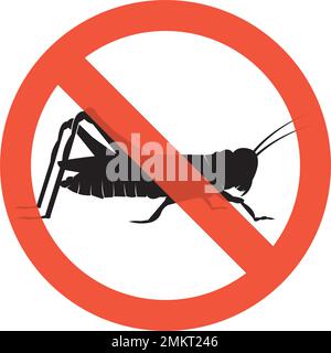 Grasshopper Logo Template vector icon illustration design Stock Vector
