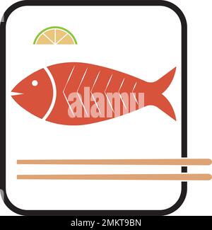 sushi vector icon illustration simple design,template. Stock Vector