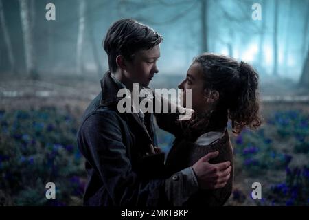 ORLANDO SCHWERDT and ARIELLA GLASER in WHITE BIRD (2023) -Original title: WHITE BIRD: A WONDER STORY-, directed by MARC FORSTER. Credit: LIONSGATE / Album Stock Photo