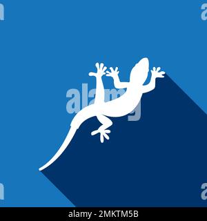 house lizard vector icon illustration simple design Stock Vector