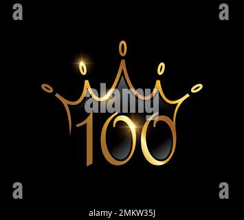 number icon 100 vector illustration design Stock Vector Image & Art - Alamy