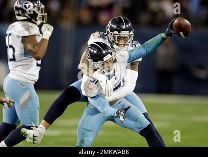 Tennessee Titans safety Kevin Byard (31) works against the Tennessee Titans  during the first half of an NFL football game, Sunday, Nov. 27, 2022, in  Nashville, Tenn. (AP Photo/Mark Zaleski Stock Photo - Alamy