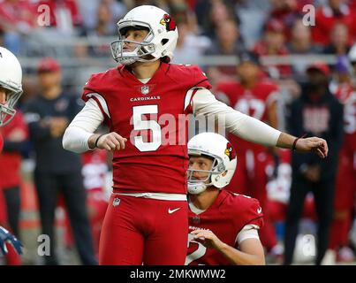 Gillette Stadium. 29th Nov, 2020. MA, USA; Arizona Cardinals punter Andy  Lee (4) and Arizona Cardinals kicker Zane Gonzalez (5) in action during the  NFL game between Arizona Cardinals and New England