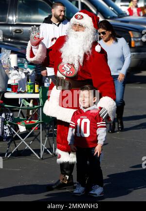 Santa Claus at NFL Game editorial stock photo. Image of game