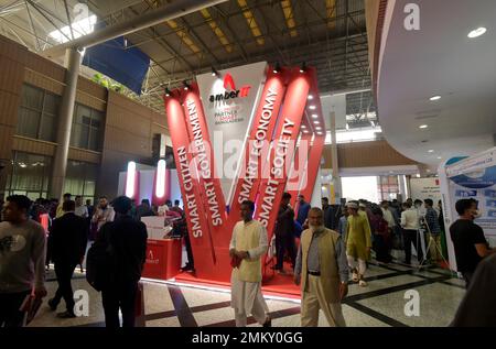 Dhaka. 29th Jan, 2023. People visit Digital Bangladesh Mela (expo) in Dhaka, Bangladesh, Jan. 28, 2023. Credit: Xinhua/Alamy Live News Stock Photo