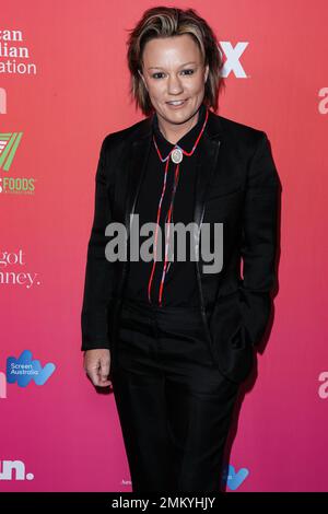 Los Angeles, United States. 28th Jan, 2023. LOS ANGELES, CALIFORNIA, USA - JANUARY 28: Sarah Spillane arrives at the G'Day USA Arts Gala 2023 held at the Skirball Cultural Center on January 28, 2023 in Los Angeles, California, United States. (Photo by Xavier Collin/Image Press Agency) Credit: Image Press Agency/Alamy Live News Stock Photo