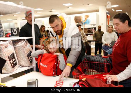 IMAGE DISTRIBUTED FOR JCPENNEY - Kansas City Chiefs tight end Travis Kelce  teams up with JCPenny for