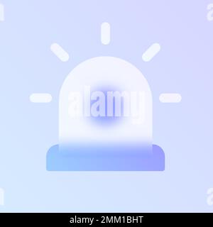 flasher glass morphism trendy style icon Stock Vector