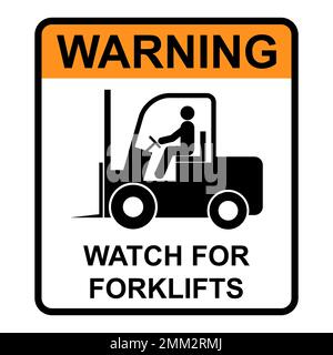 Forklift transport icon, industry vehicle machine symbol, fork truck warehouse vector illustration . Stock Vector