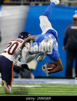 Detroit Lions wide receiver Bruce Ellington (12) runs with the ball after a  catch against the Carolina Panthers during an NFL football game Sunday,  Nov. 18, 2018, in Detroit. The Lions won