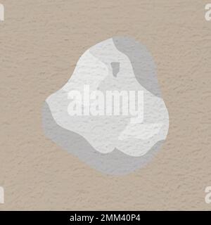 Gray abstract stone shape, sticker vector Stock Vector