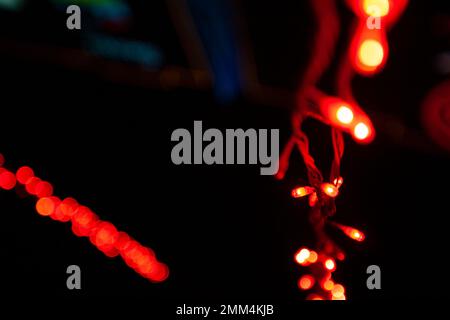 Diwali light decorations on a mall exterior. Stock Photo