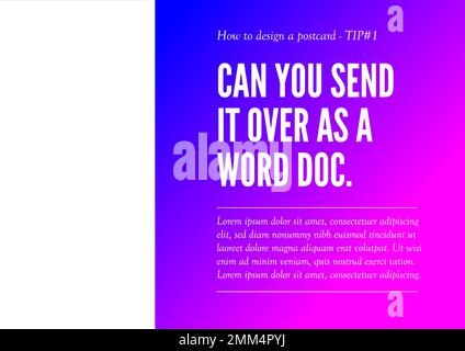 Business Postcard Design Template for Corporate Professional Stock Vector