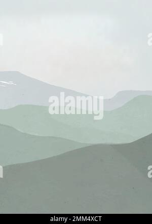 green mountain vector Stock Vector Image & Art - Alamy