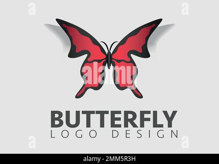 Image Details IST_38459_04490 - Butterfly Logo Design, Beautiful Flying  Animal, Company Brand Icon Illustration, Screen Printing, Salon