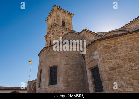 Church of Saint Lazarus on St Lazarus Square in Old Town of Larnaca city, Cyprus island country Stock Photo