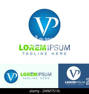 Vp Monogram Vector a vector illustration set of VP Monogram Initial Logo Sign Stock Vector ...