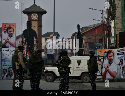 Srinagar, India. 29th Jan, 2023. (Photo by Mubashir Hassan/Pacific Press) Credit: Pacific Press Media Production Corp./Alamy Live News Stock Photo