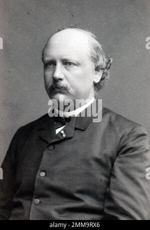 Rasmus Malling-Hansen, Hans Rasmus Johan Malling-Hansen (1835 – 1890) Danish inventor Stock Photo