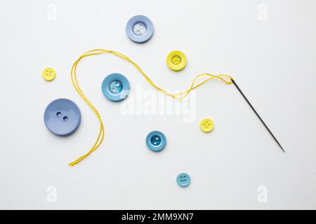 clothes colourful buttons sewing design. Resolution and high quality beautiful photo