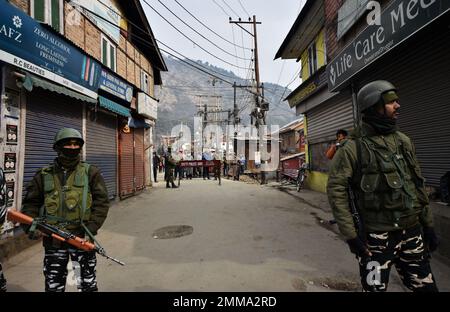 January 29, 2023, Srinagar, Jammu and Kashmir, India: (Credit Image: © Mubashir Hassan/Pacific Press via ZUMA Press Wire) EDITORIAL USAGE ONLY! Not for Commercial USAGE! Stock Photo