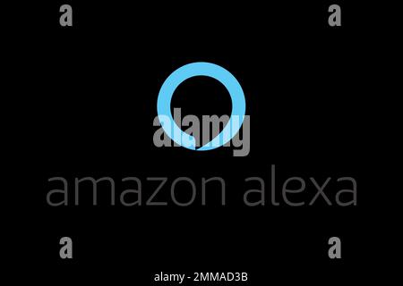 Alexa, white background, logo, brand name Stock Photo - Alamy