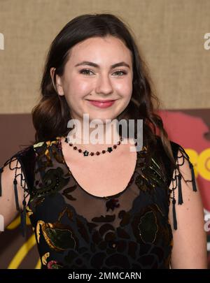 Rhiannon Leigh Wryn arrives at the Los Angeles premiere of "Camping" on