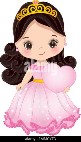 https://l450v.alamy.com/450v/2mmcyt3/cute-little-princess-holding-heart-vector-little-girl-celebrating-valentines-day-2mmcyt3.jpg