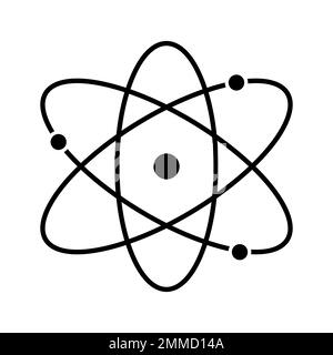 Atom icon. Atom symbol for your web site design, logo, app, UI. Vector illustration, EPS10 Stock Vector